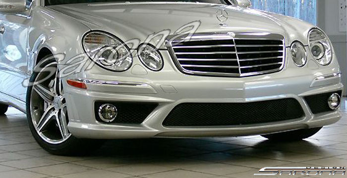 Custom Mercedes E Class  Sedan Front Bumper (2007 - 2009) - $590.00 (Part #MB-053-FB)